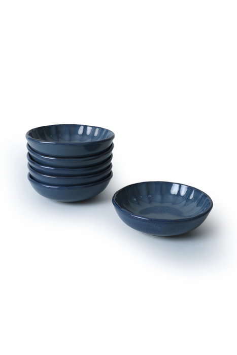 Hermia Juego de 6 Cuencos para Aperitivos Azul Oscuro Hermia Juego de 6 Cuencos para Aperitivos Azul Oscuro